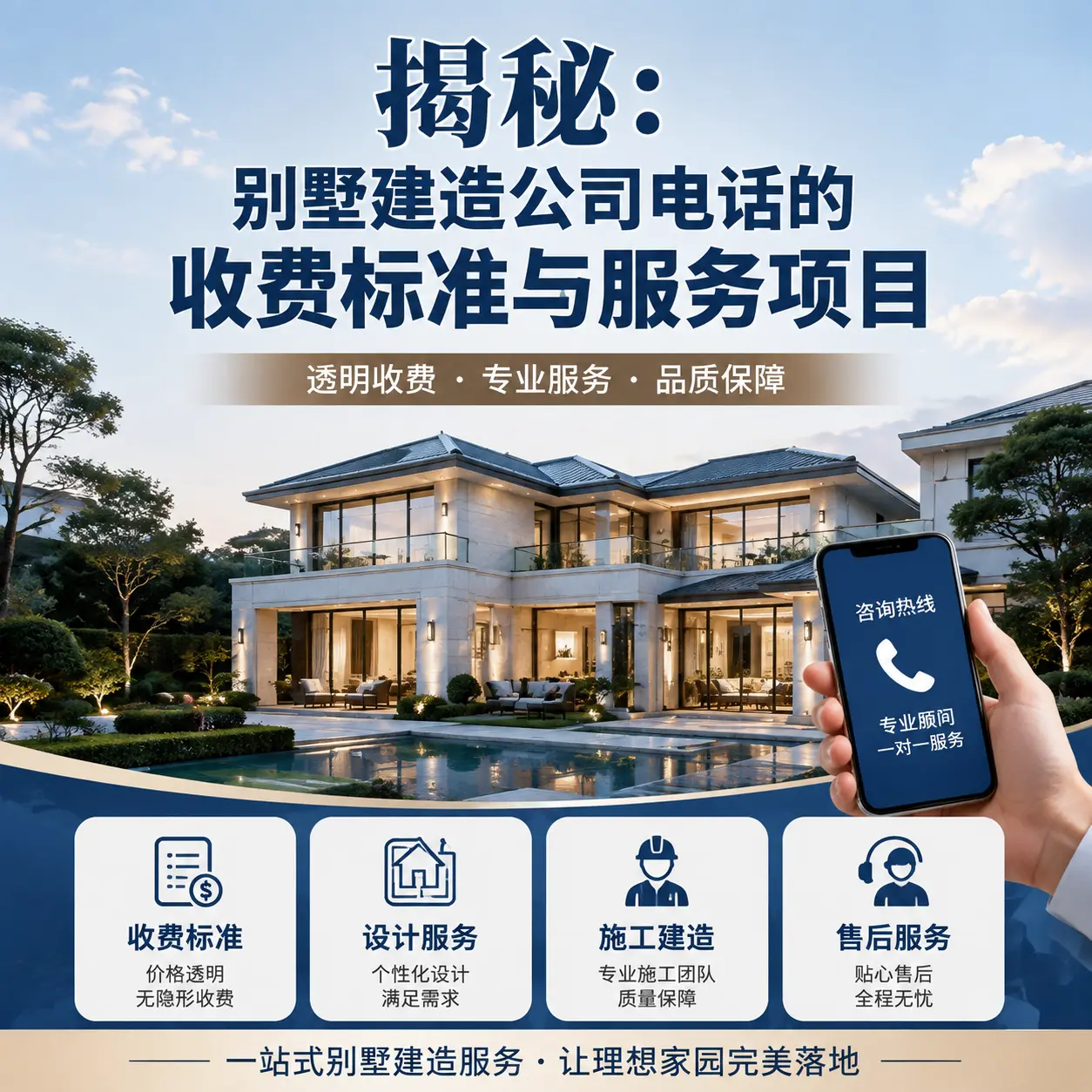 揭秘:务川别墅建造公司电话的收费标准与服务项目
