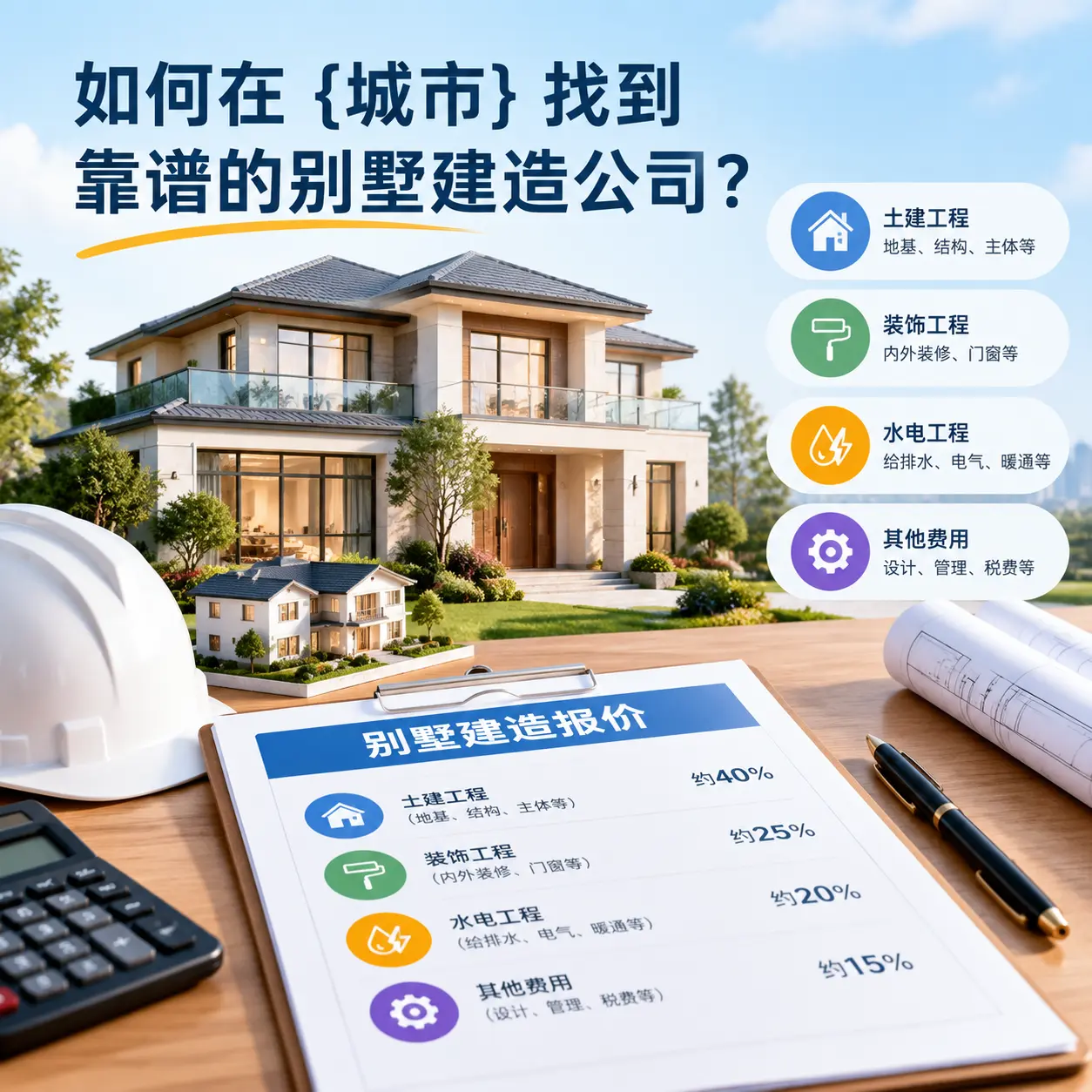 如何在 务川 找到靠谱的别墅建造公司？