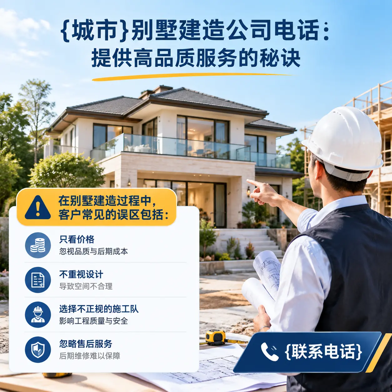 务川别墅建造公司电话:提供高品质服务的秘诀