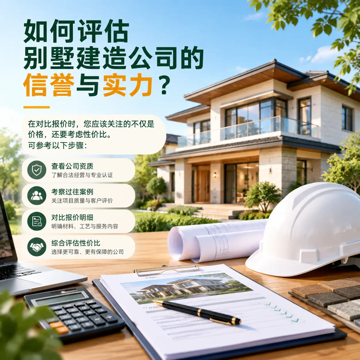 如何评估 务川 别墅建造公司的信誉与实力？