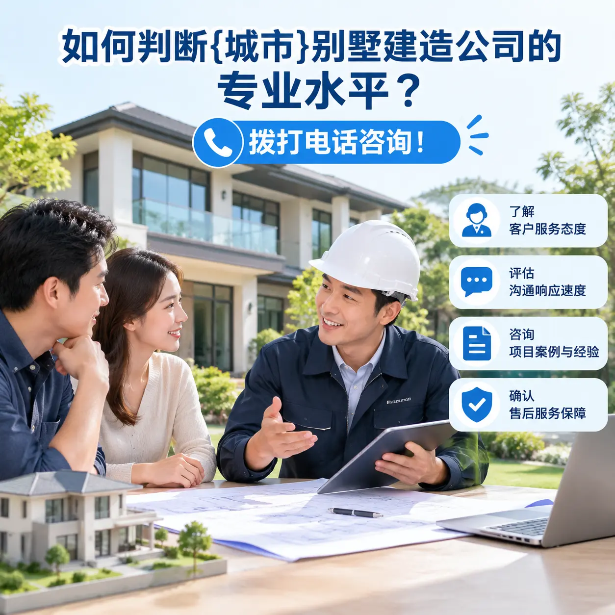 如何判断务川别墅建造公司的专业水平？拨打电话咨询！